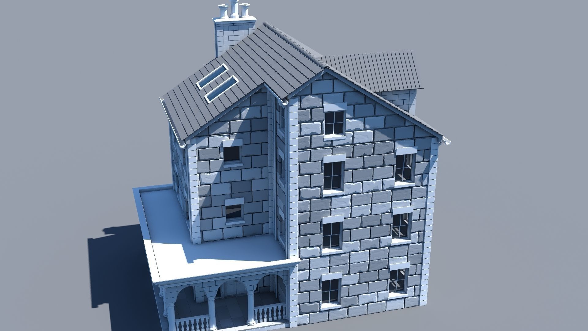 Mansion 04 3D model_12