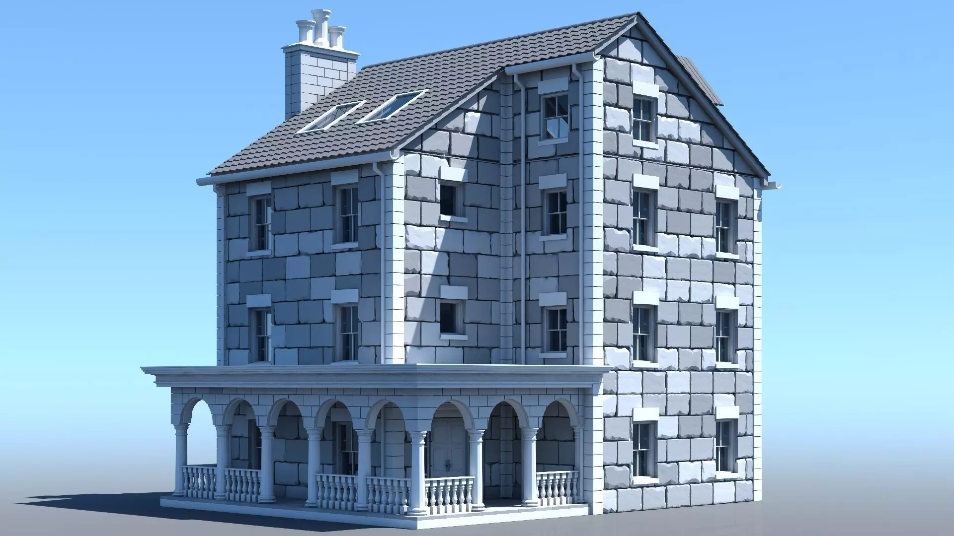Mansion 04 3D model_0