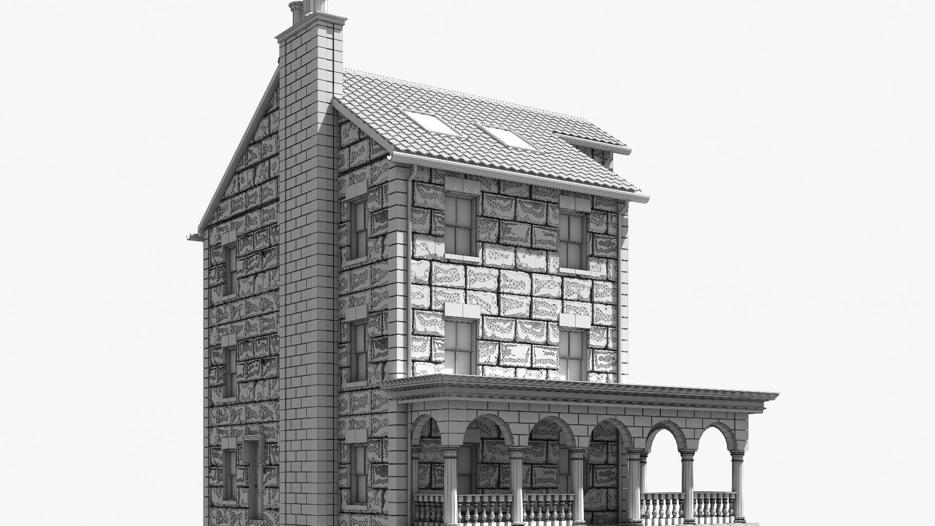 Mansion 04 3D model_16