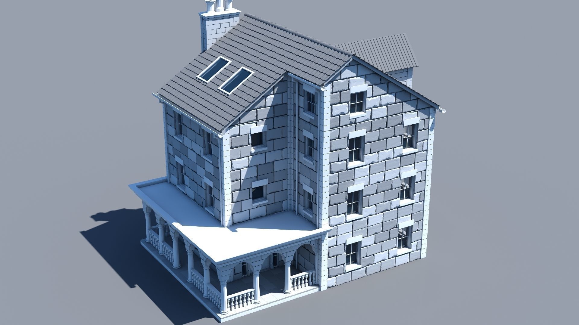 Mansion 04 3D model_9