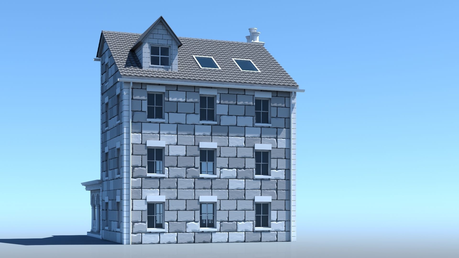 Mansion 04 3D model_4