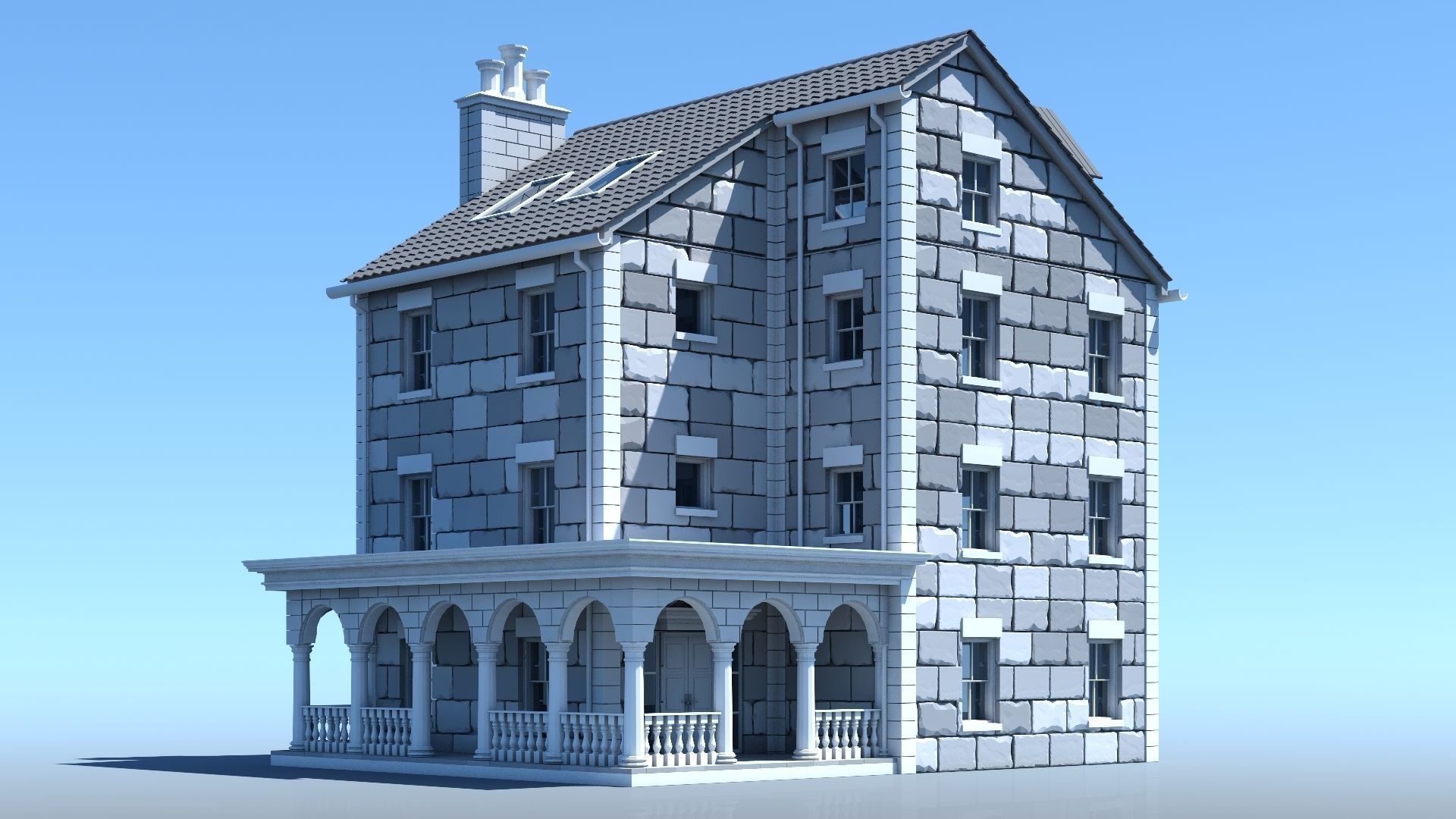 Mansion 04 3D model_8
