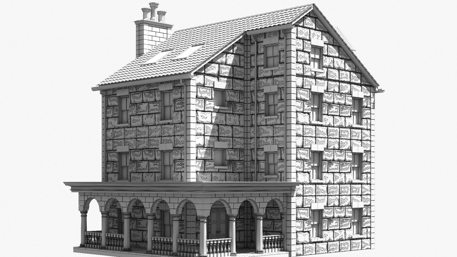 Mansion 04 3D model_14