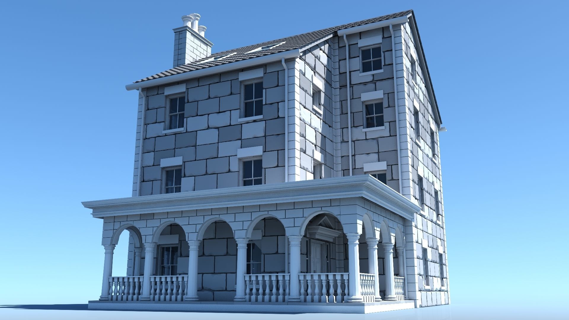 Mansion 04 3D model_1