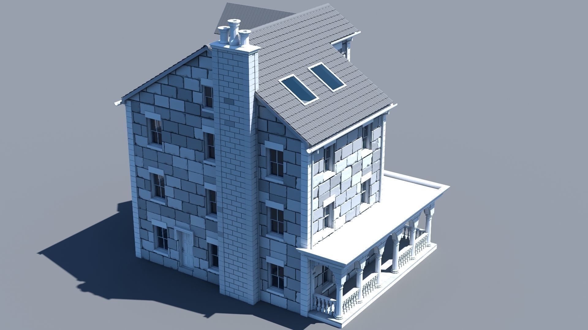 Mansion 04 3D model_10