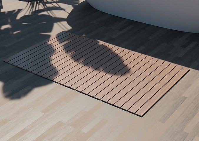 Bamboo Bathmat 3D model