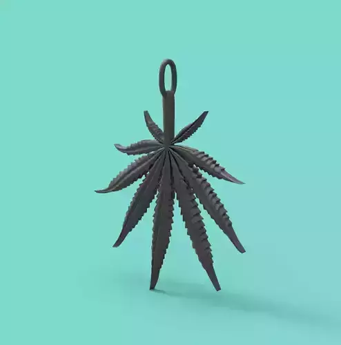 2 inch 9 Leaf Hemp pendant