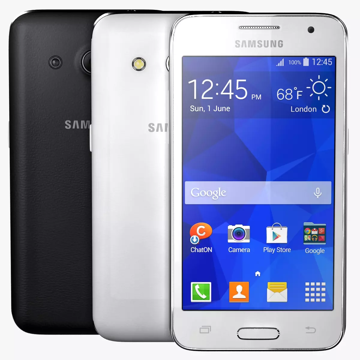 Samsung Galaxy Core 2 All Colors 3D model_0