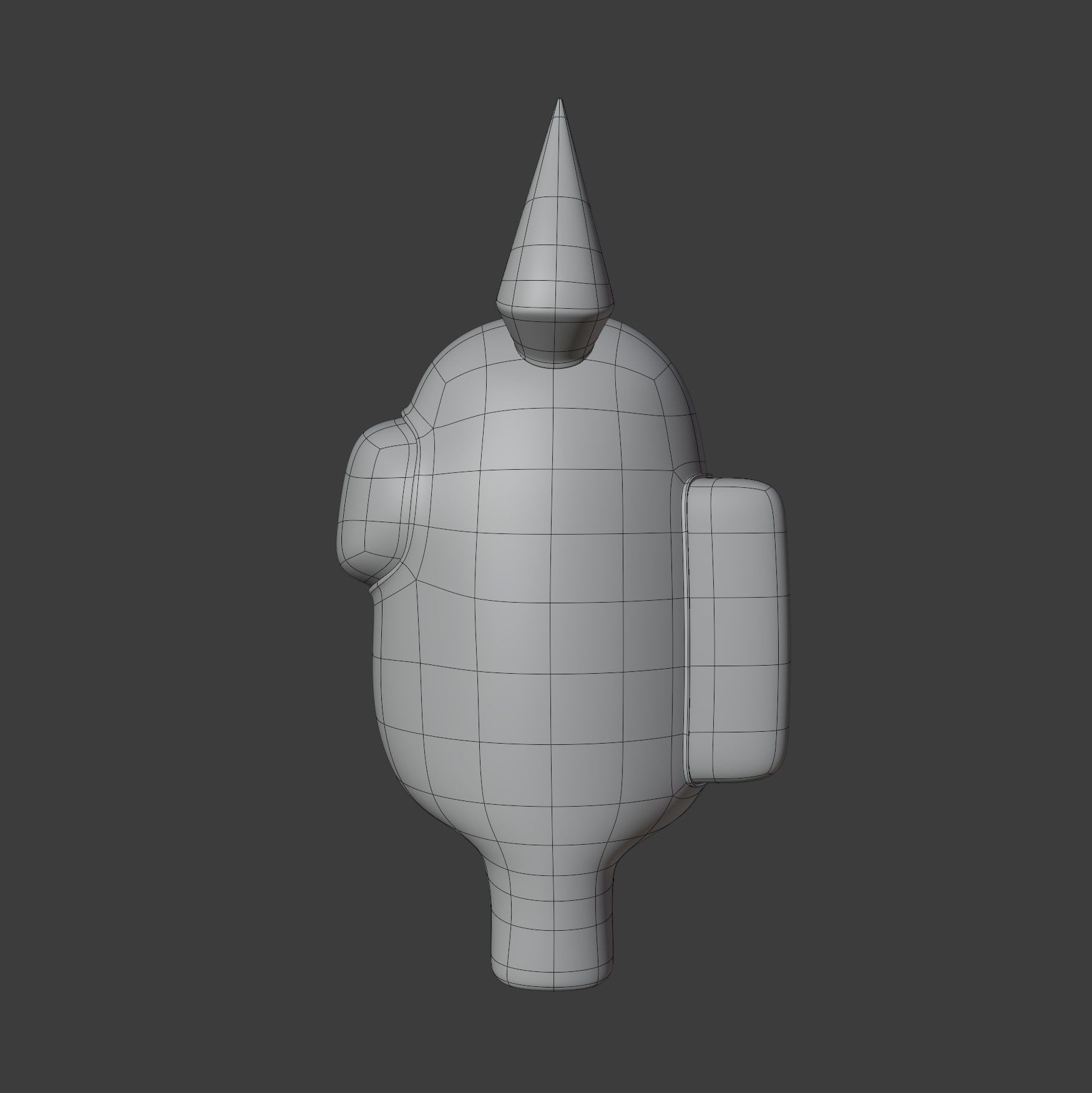 Among Us Devil Horns Character 3D model_11