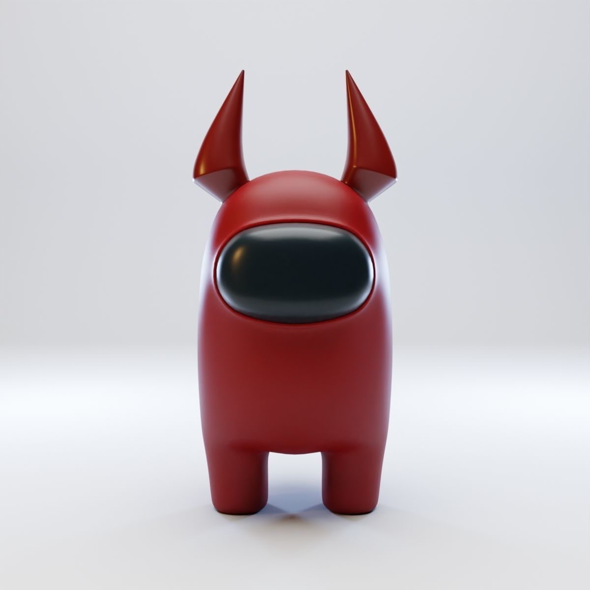 Among Us Devil Horns Character 3D model_1