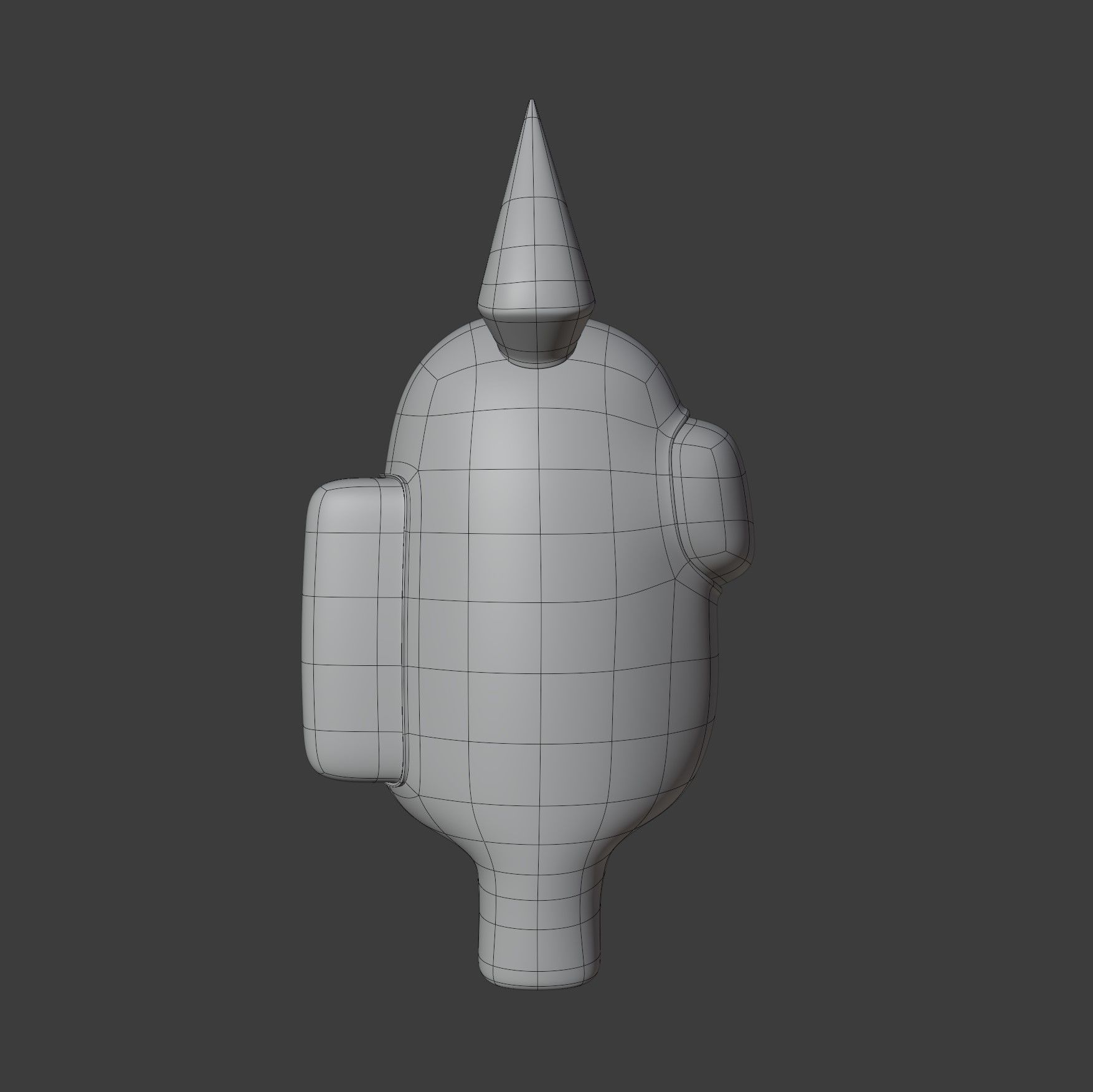 Among Us Devil Horns Character 3D model_15