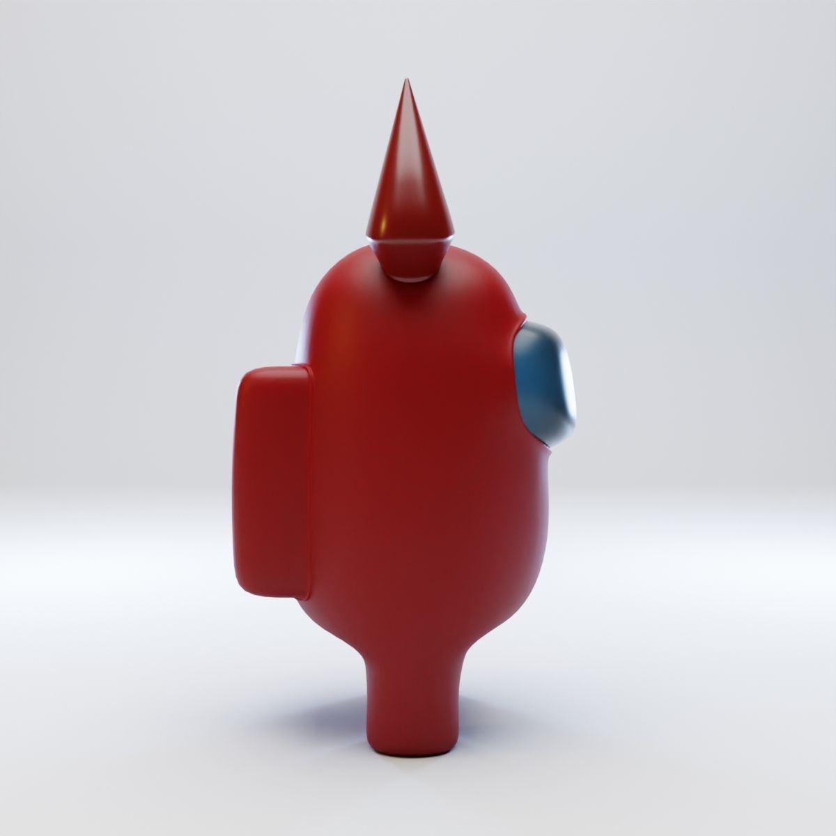 Among Us Devil Horns Character 3D model_7