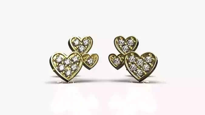 Heart earrings