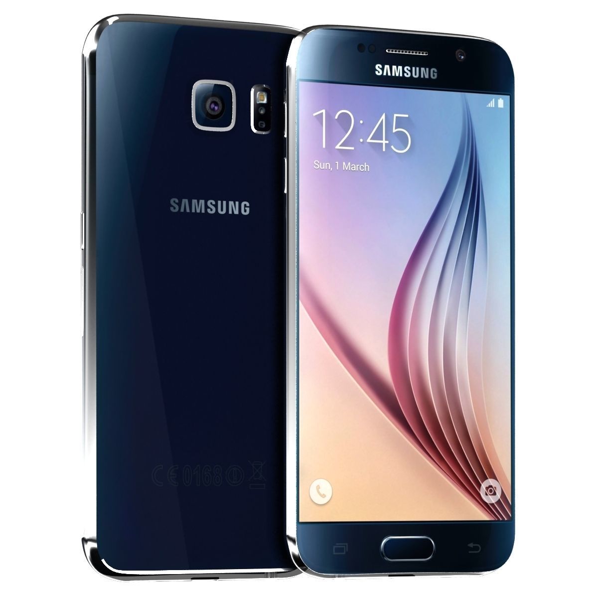 Samsung Galaxy S6 Black Sapphire 3D model_1