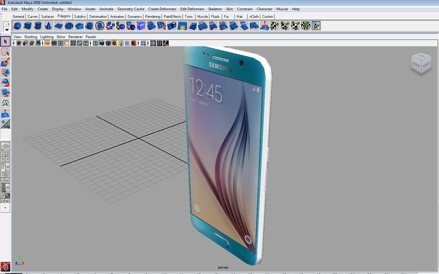 Samsung Galaxy S6 Blue Topaz 3D model_18