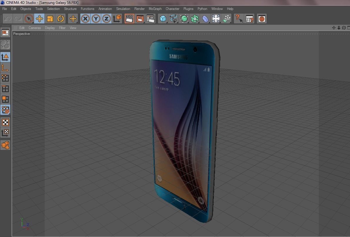 Samsung Galaxy S6 Blue Topaz 3D model_8