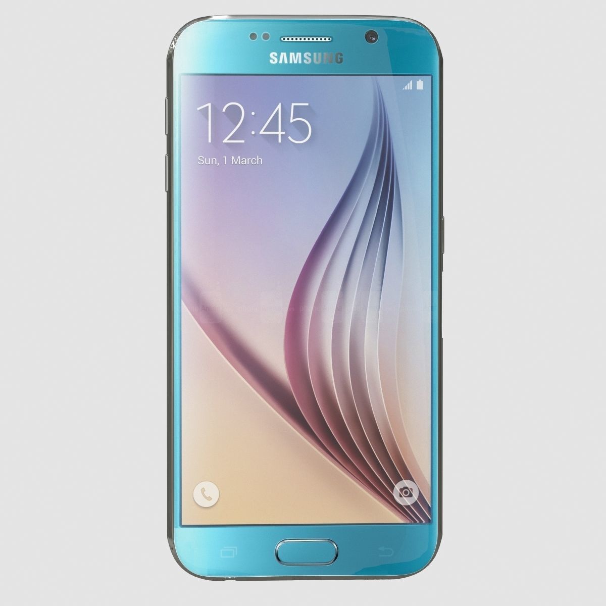 Samsung Galaxy S6 Blue Topaz 3D model_2