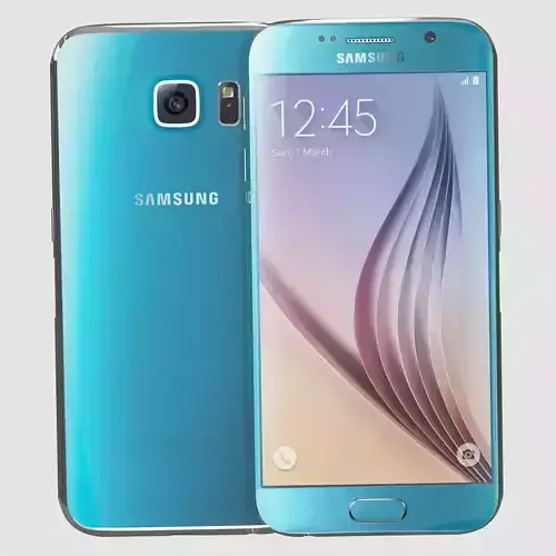 Samsung Galaxy S6 Blue Topaz 3D model