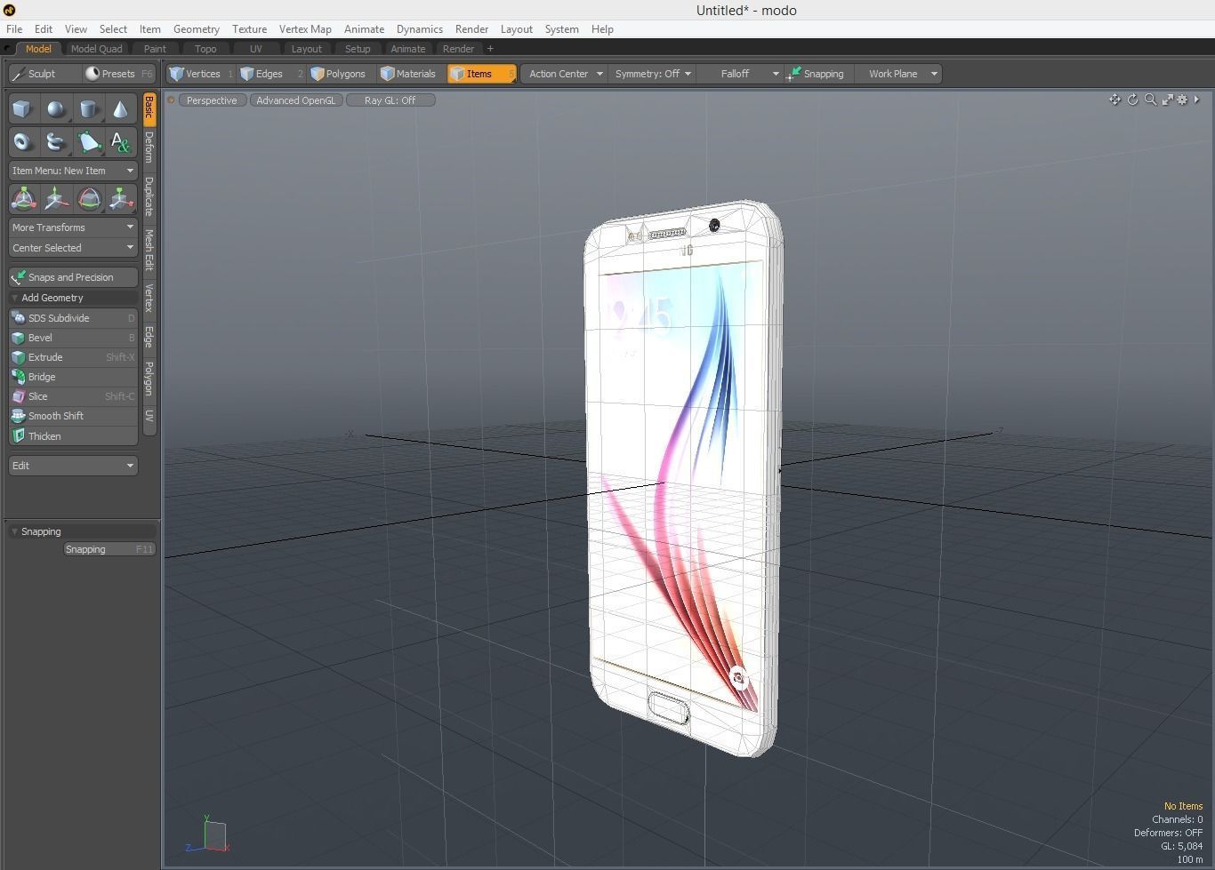 Samsung Galaxy S6 Gold Platinum 3D model_8