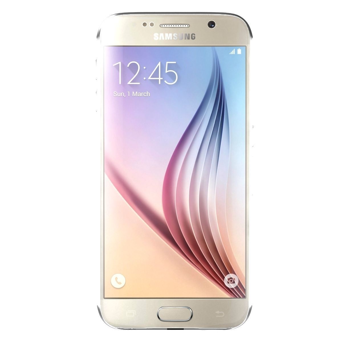 Samsung Galaxy S6 Gold Platinum 3D model_2