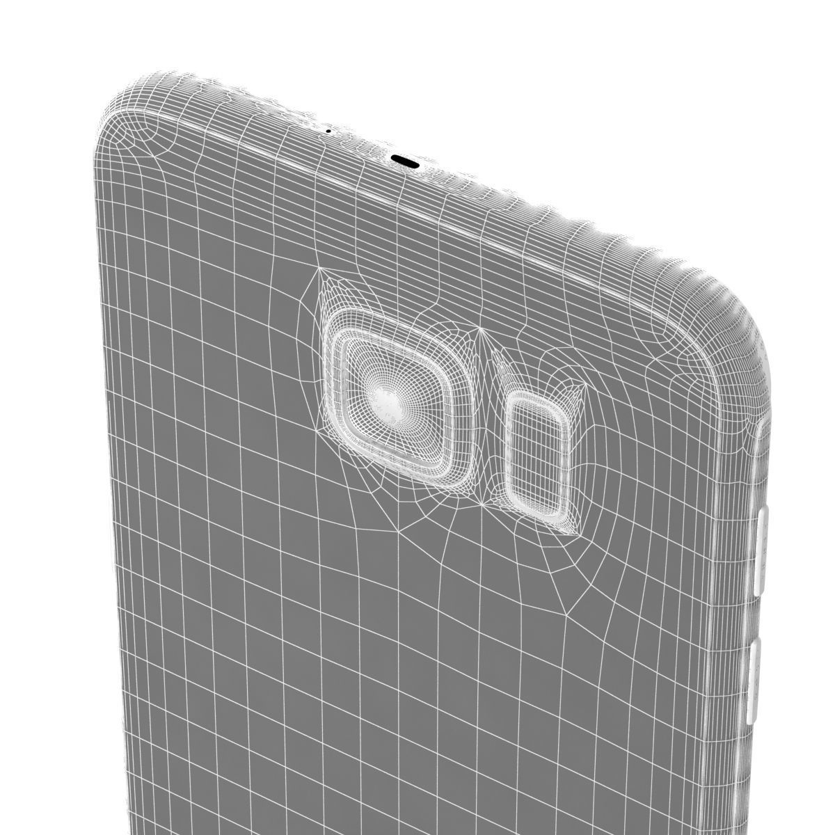 Samsung Galaxy S6 Gold Platinum 3D model_16