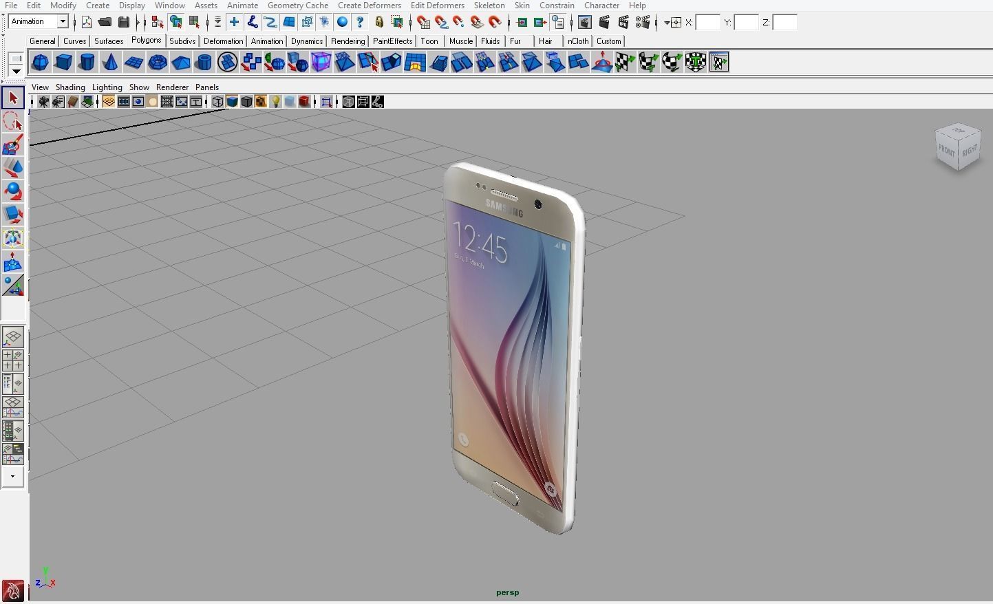 Samsung Galaxy S6 Gold Platinum 3D model_10