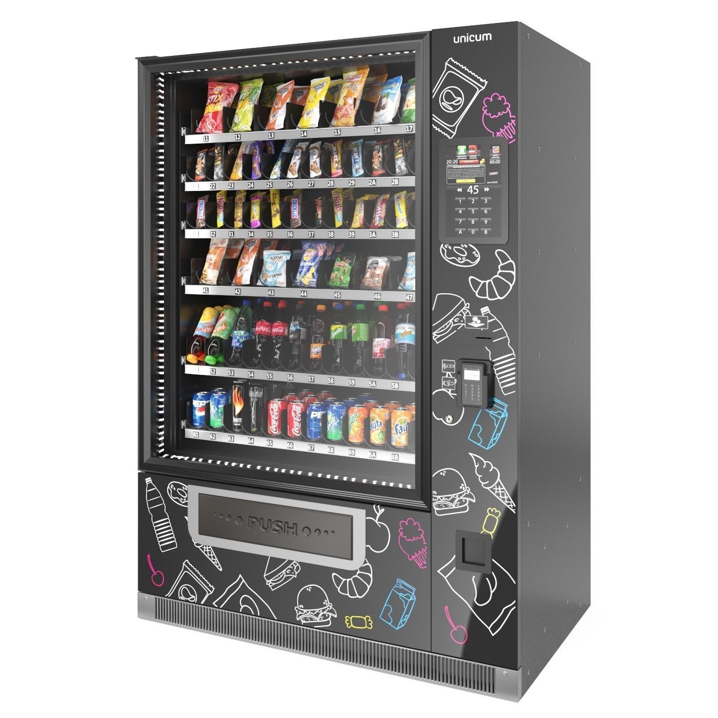 Unicum Rosso Large Foodbox TOUCH TO GO  3D model_2