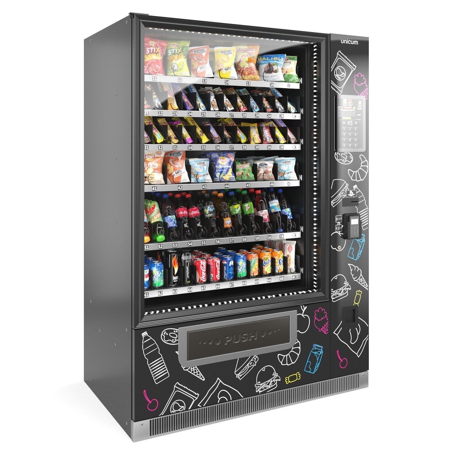 Unicum Rosso Large Foodbox TOUCH TO GO  3D model_4