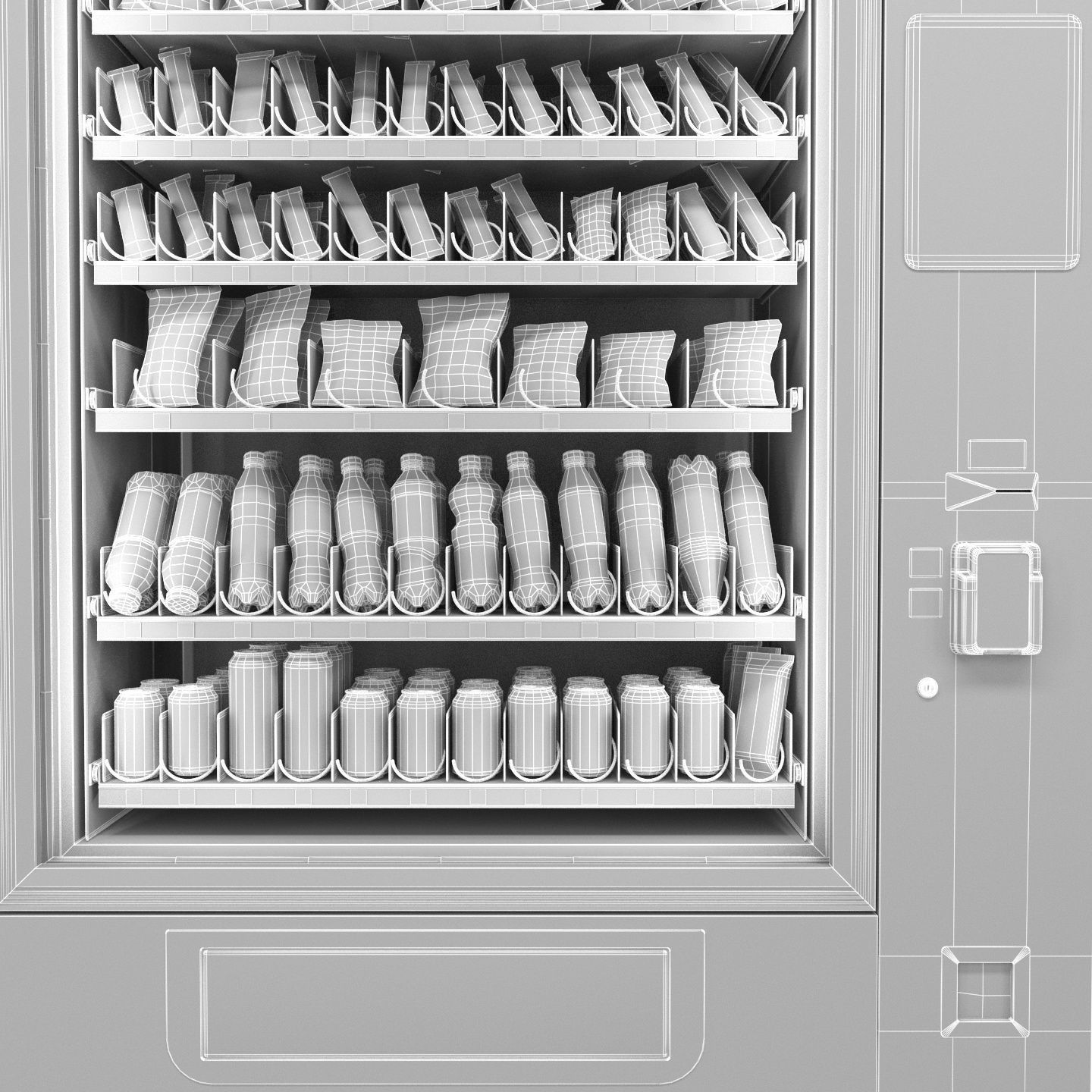 Unicum Rosso Large Foodbox TOUCH TO GO  3D model_12