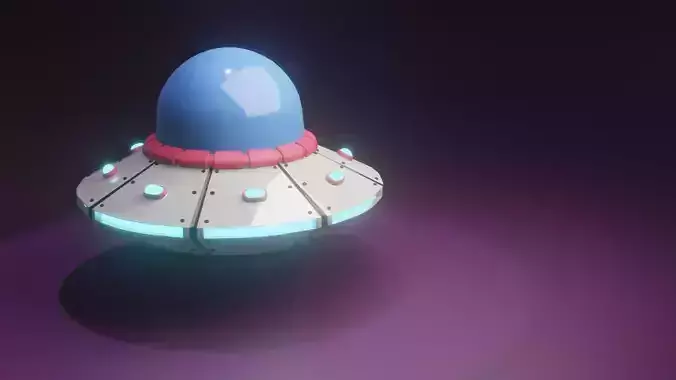 cartoon UFO