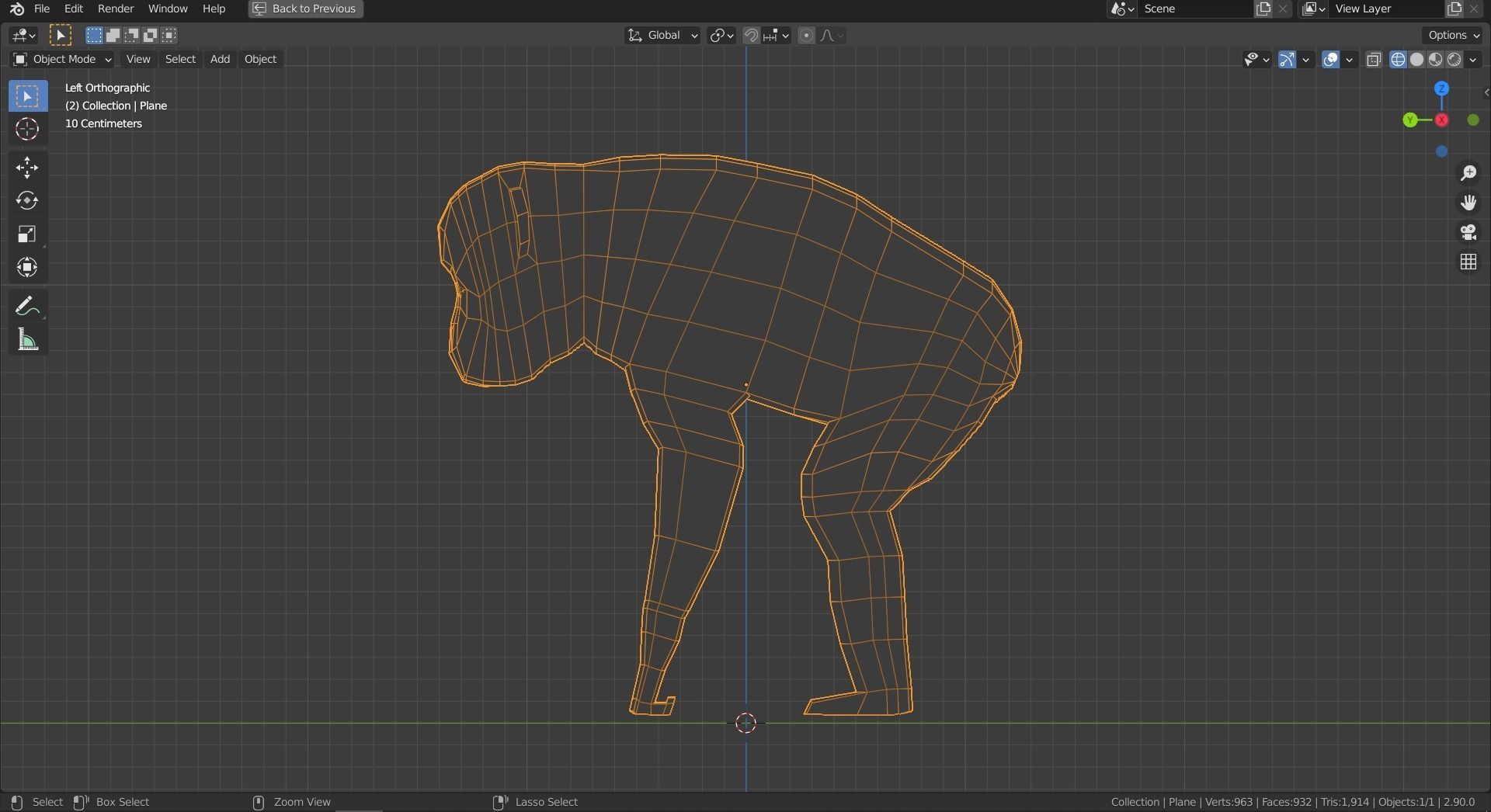 Cartoon Chimpanzee Low-poly 3D model_8