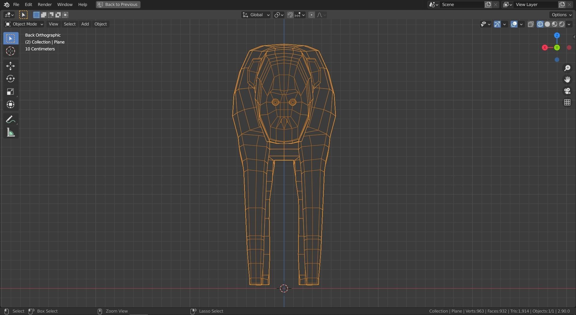 Cartoon Chimpanzee Low-poly 3D model_10