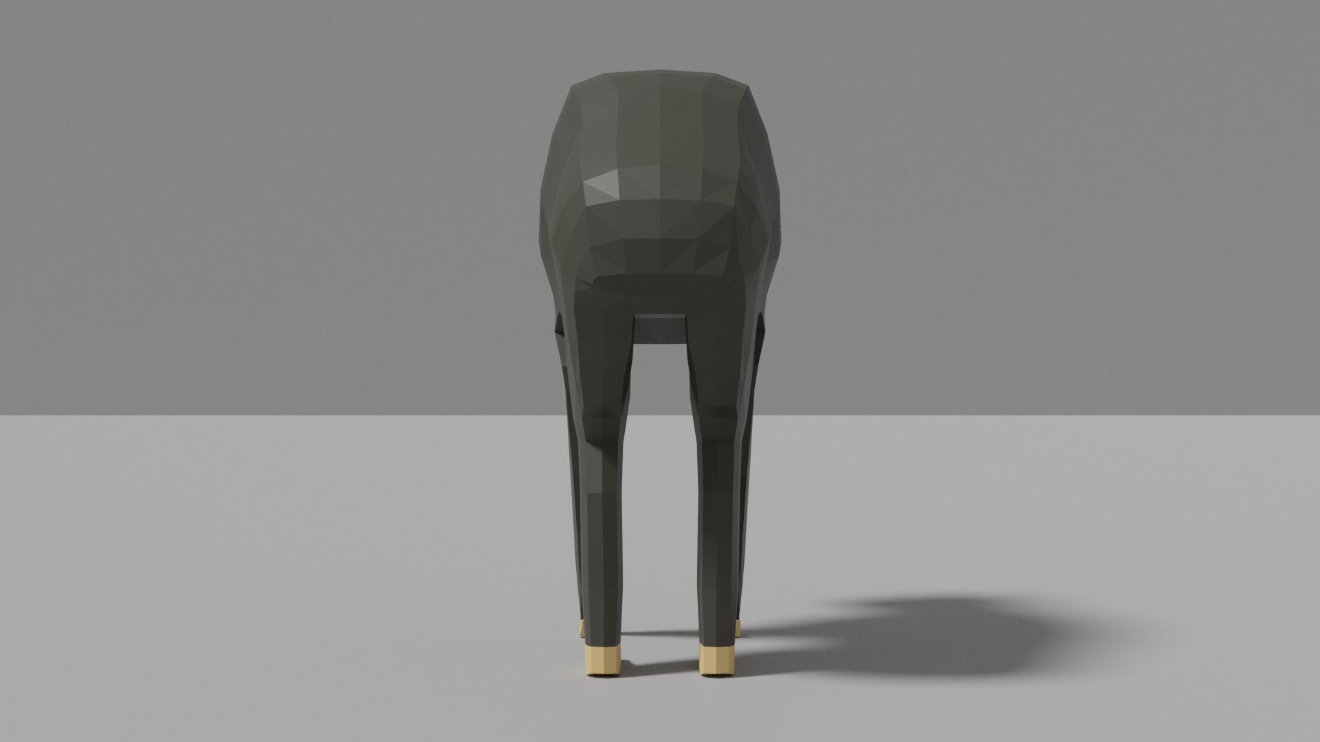 Cartoon Chimpanzee Low-poly 3D model_5