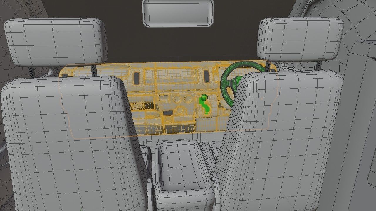 Ambulance with Interior 3d model 3D model_7