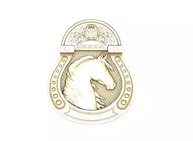 horse jewelry 3D print model