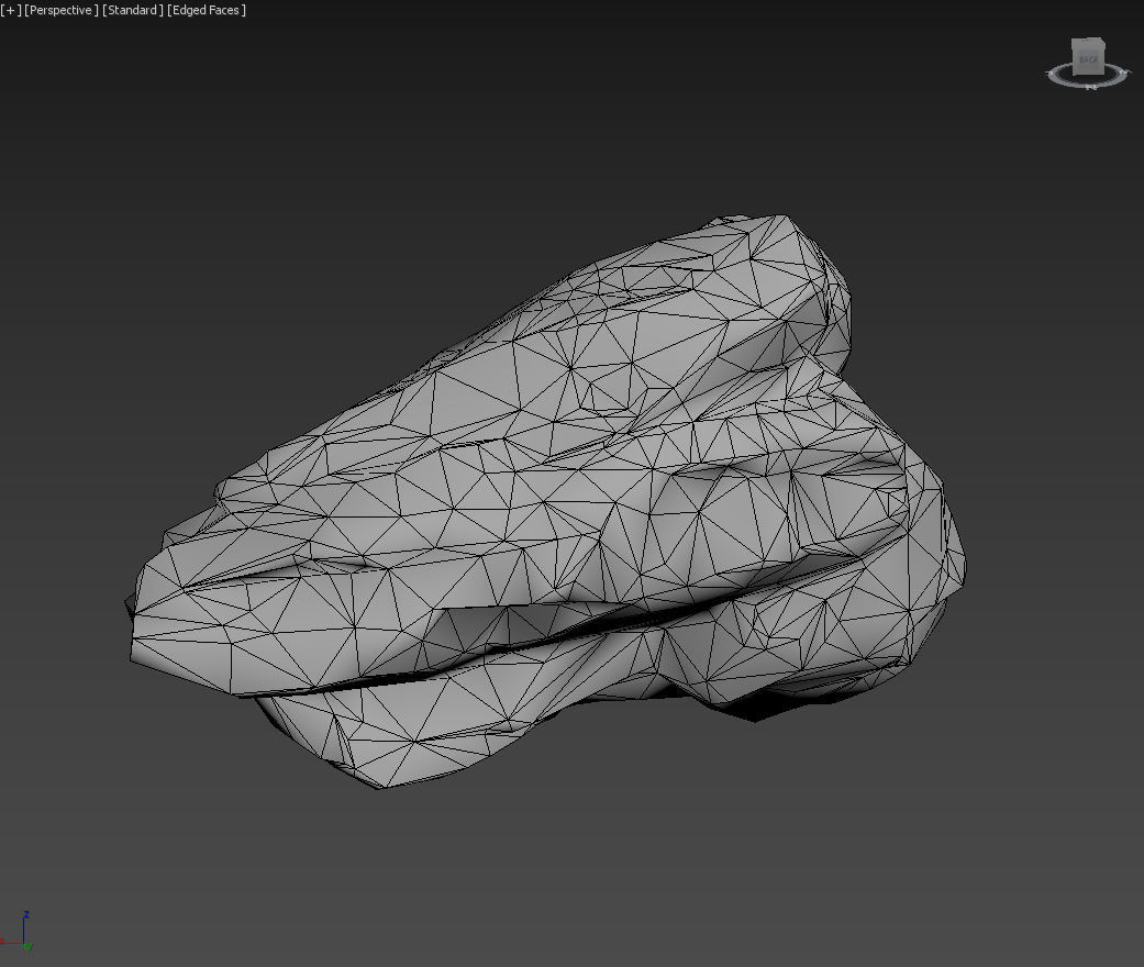 Low poly Mossy Rock Formation Pack 191221 Low-poly 3D model_5