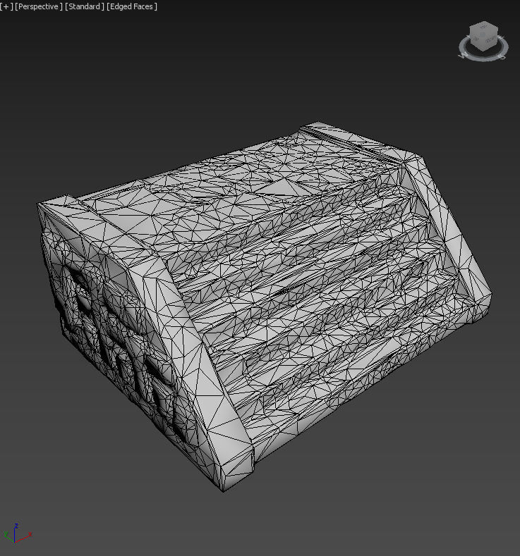 Low poly Mayan Inca Ruin Temple Modular Pack Low-poly 3D model_36