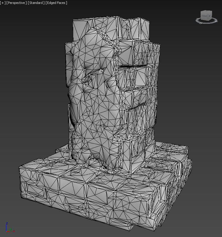 Low poly Mayan Inca Ruin Temple Modular Pack Low-poly 3D model_24