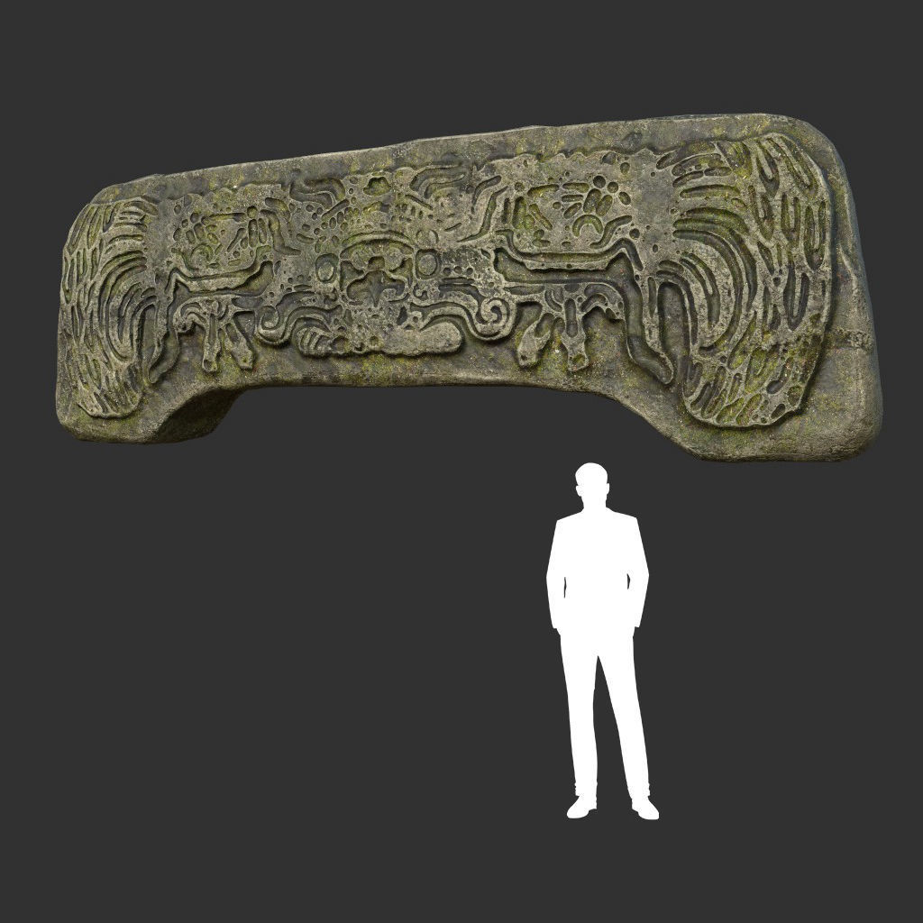 Low poly Mayan Inca Ruin Temple Modular Pack Low-poly 3D model_13