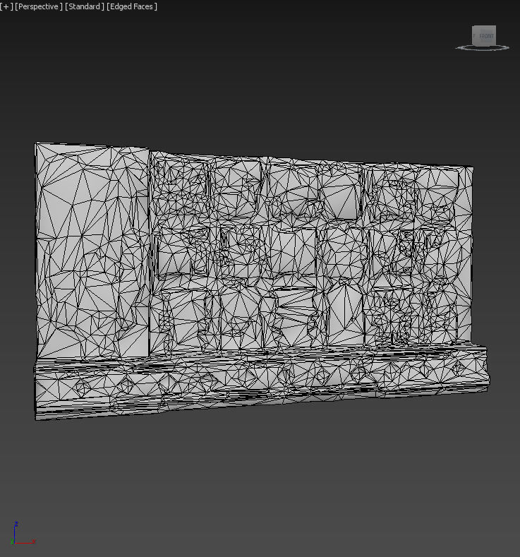 Low poly Mayan Inca Ruin Temple Modular Pack Low-poly 3D model_8