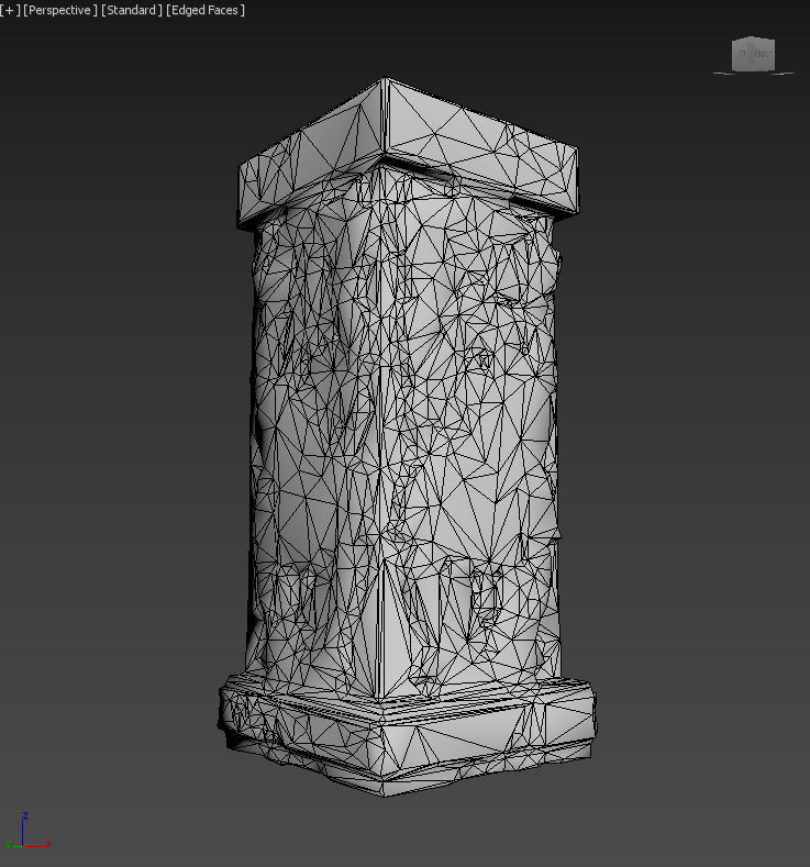 Low poly Mayan Inca Ruin Temple Modular Pack Low-poly 3D model_32