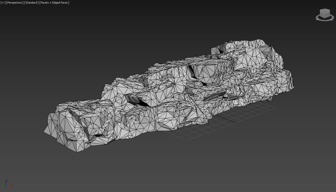 Low poly Gray Granite Rock Pack 200101 Low-poly 3D model_41