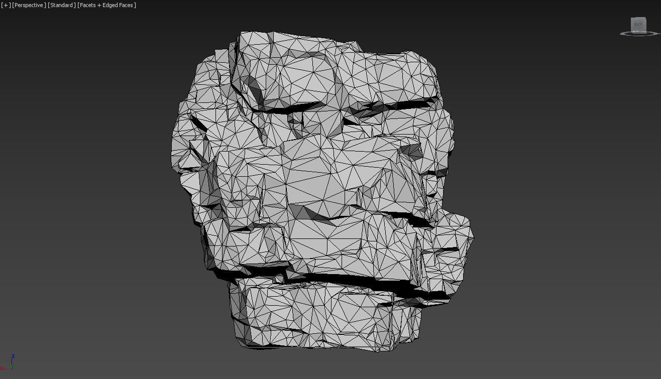 Low poly Gray Granite Rock Pack 200101 Low-poly 3D model_17