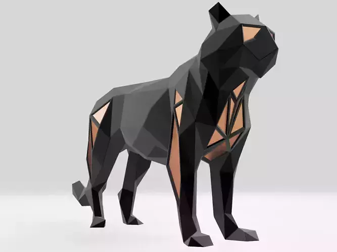 Polygonal Black Tiger Parametric