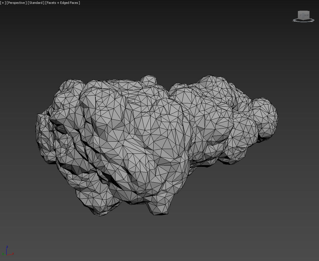 Low poly Floating Island Black Rock Pack 190502 Low-poly 3D model_25