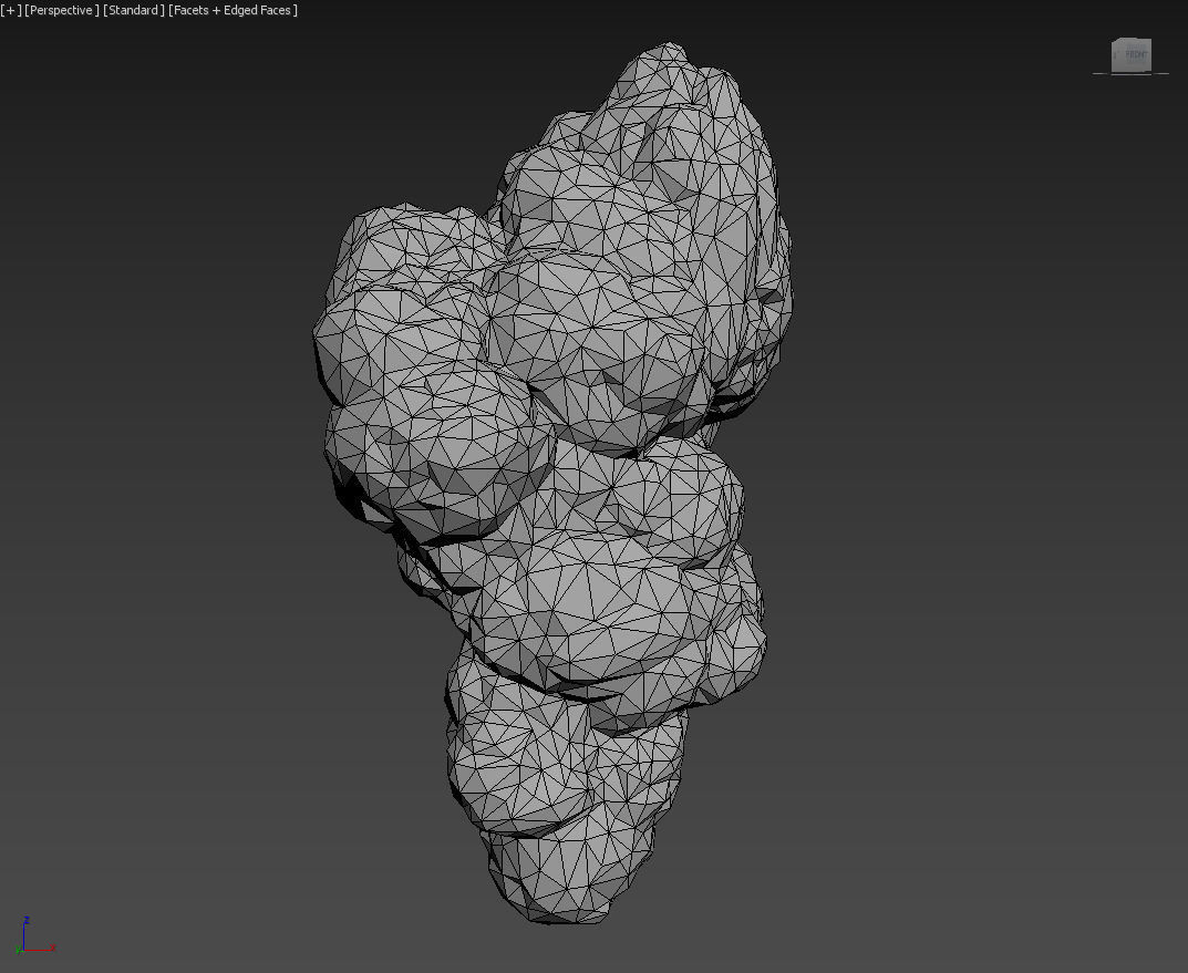 Low poly Floating Island Black Rock Pack 190502 Low-poly 3D model_41