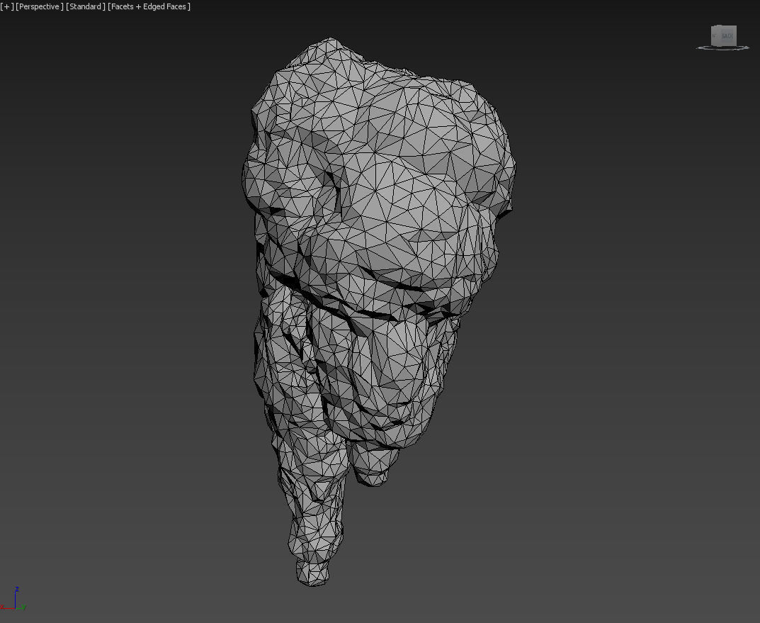 Low poly Floating Island Black Rock Pack 190502 Low-poly 3D model_13