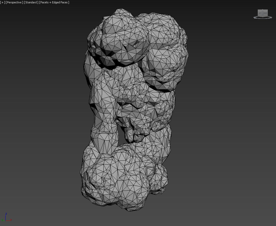 Low poly Brown Floating Island Mossy Rock Pack 190830 Low-poly 3D model_17