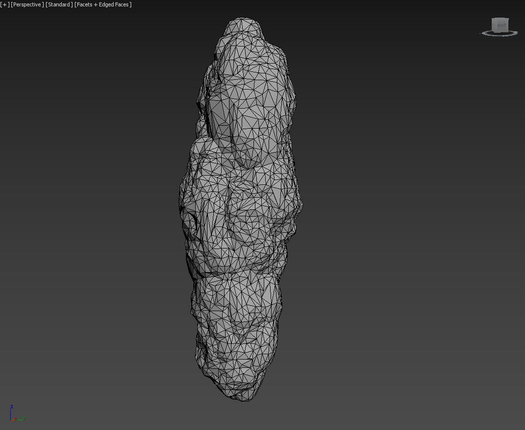 Low poly Brown Floating Island Mossy Rock Pack 190830 Low-poly 3D model_9