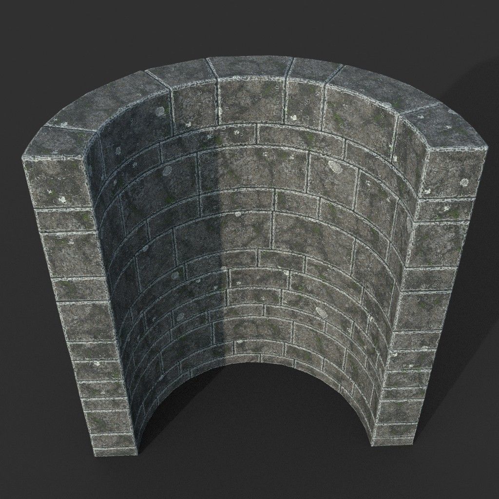 Low poly Ancient Dragon Temple Element Pack Low-poly 3D model_48